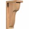 Ekena Millwork Carmel Smooth Corbel w/Backplate, Western Red Cedar, 5 1/2"W x 8"D x 16"H COR06X08X16CAR01SWR - alternate 1